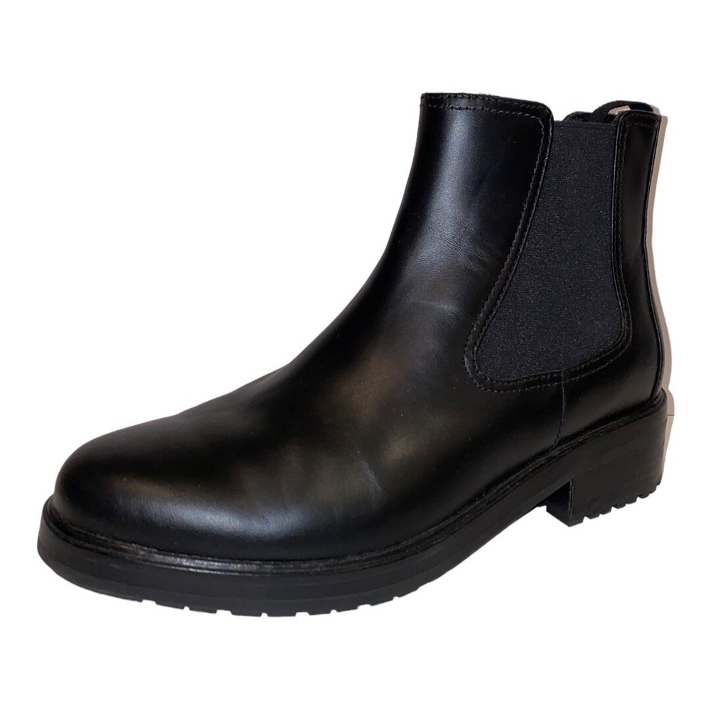 Everlane Chelsea Modern Utility Chunky Lug Leather Boot Water Resistant Size 5.5